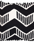 Cotton Throw Pillow | Chari Black