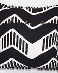 Cotton Throw Pillow | Chari Black