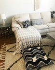 Cotton Floor Pillow | Chari Black