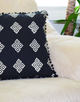 Cotton Throw Pillow | Frida Black