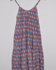 Playa Dress | Block Floral Sky