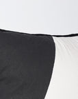 Cotton Throw Pillow | Triangles Black