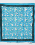 Cotton Bandana | Paisley Vines Teal