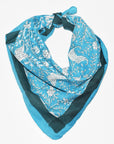 Cotton Bandana | Paisley Vines Teal