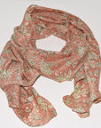 Cotton Silk Scarf | Garden Blush