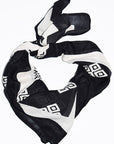 Cotton Silk Square Square Scarf | Frida Black