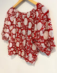 Lala Top | Red Floral