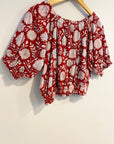 Lala Top | Red Floral