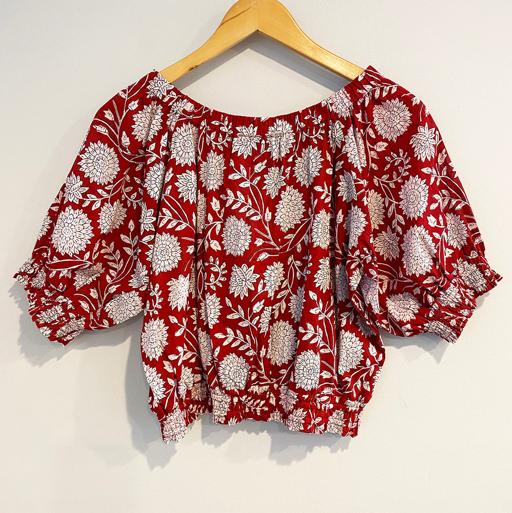 Lala Top | Red Floral