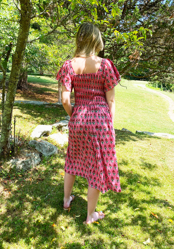 Amalfi Dress | Coral Red