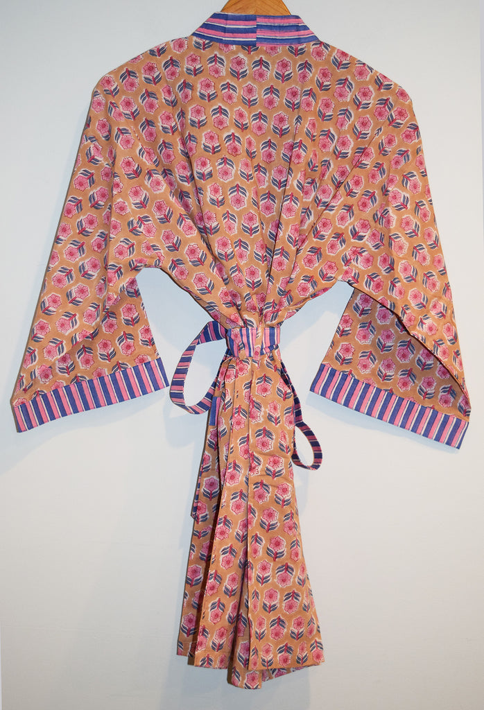 Kerala Short Robe | Clay
