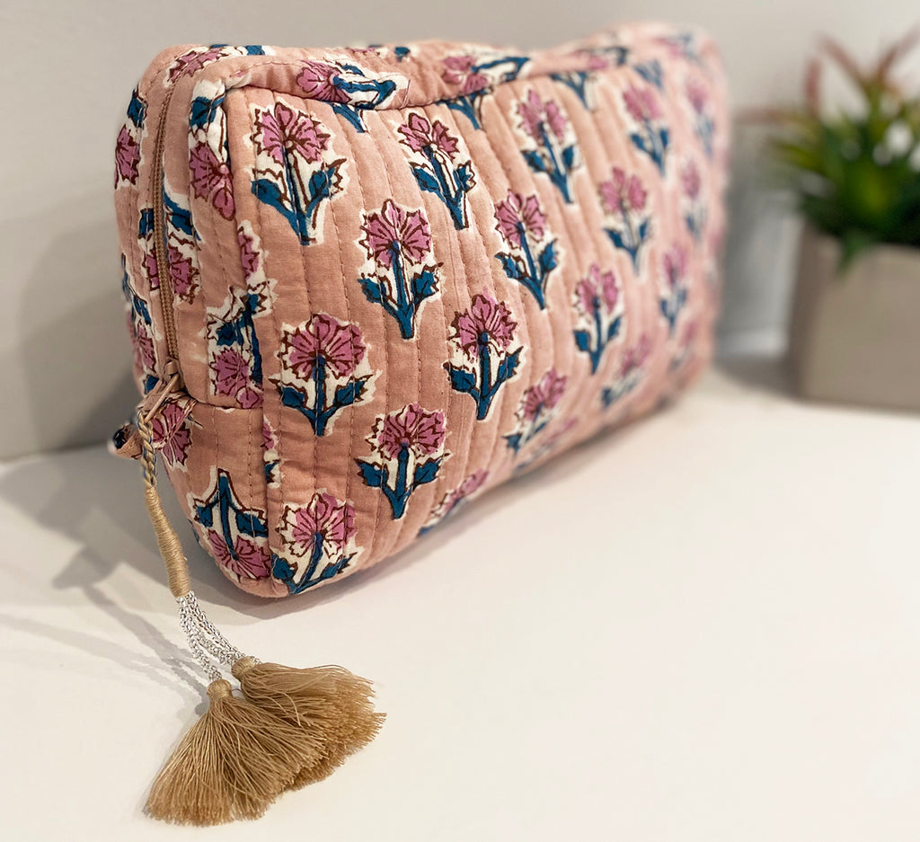 Crescent Waterproof Cosmetic Bag | Mauve