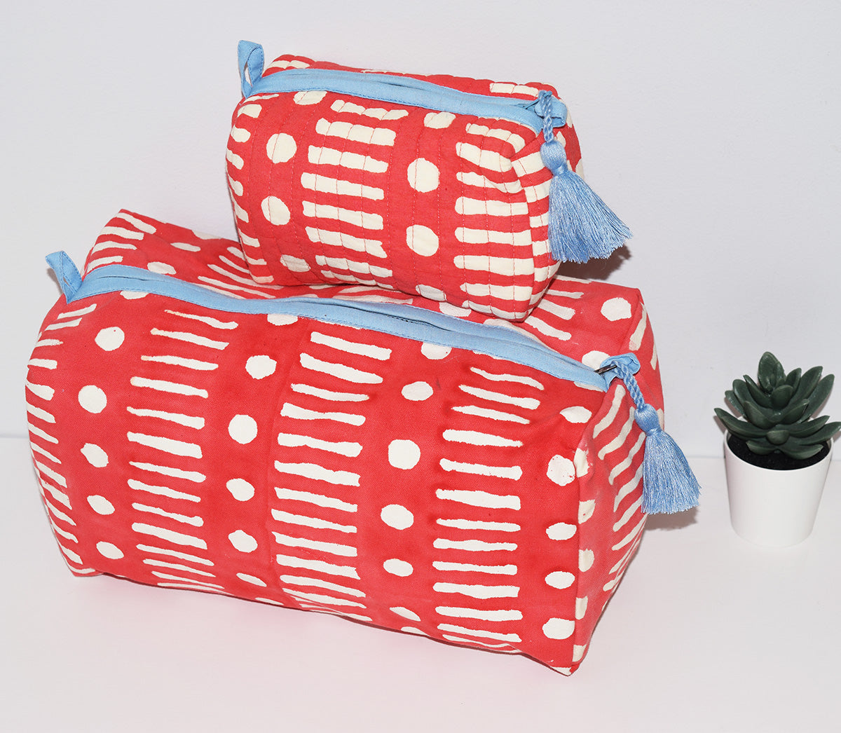 Small Waterproof Travel Pouch | Dot Dash Poppy