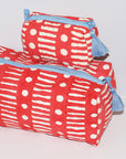 Small Waterproof Travel Pouch | Dot Dash Poppy
