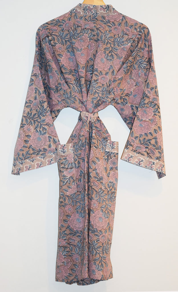 Jakarta Midi Robe | Mauve Floral