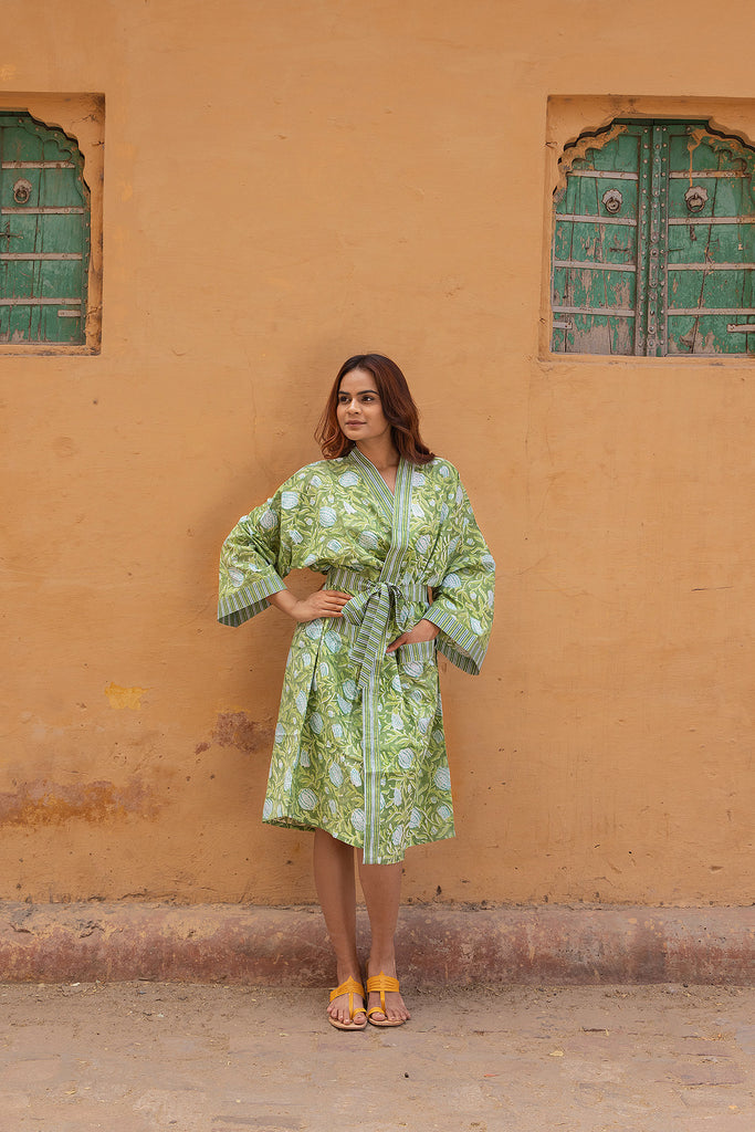 Jakarta Midi Robe | Green