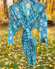 Kerala Short Robe | Lagoon