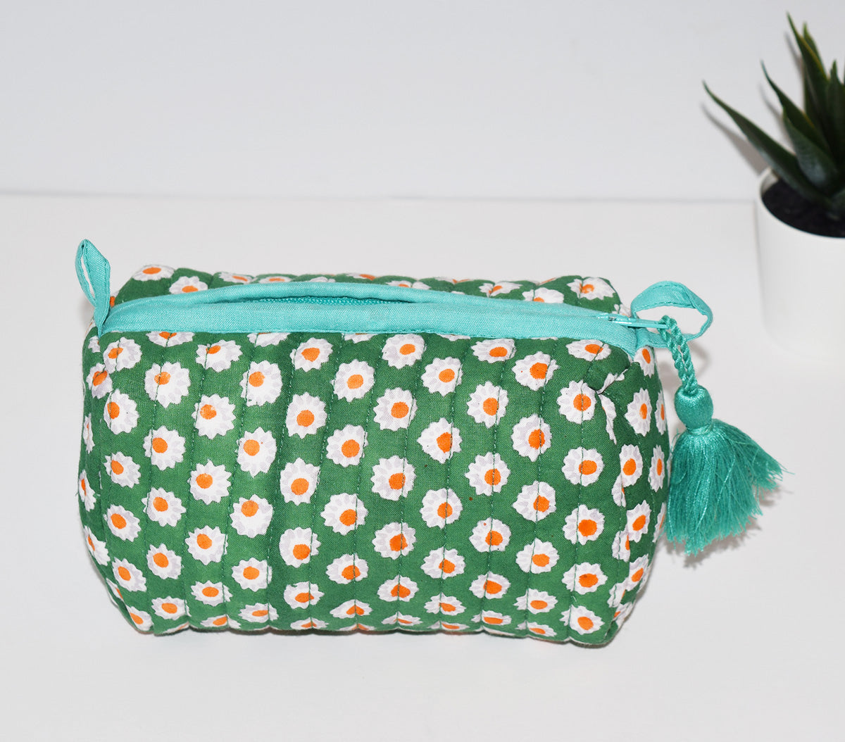Small Waterproof Travel Pouch | Mini Suns Green