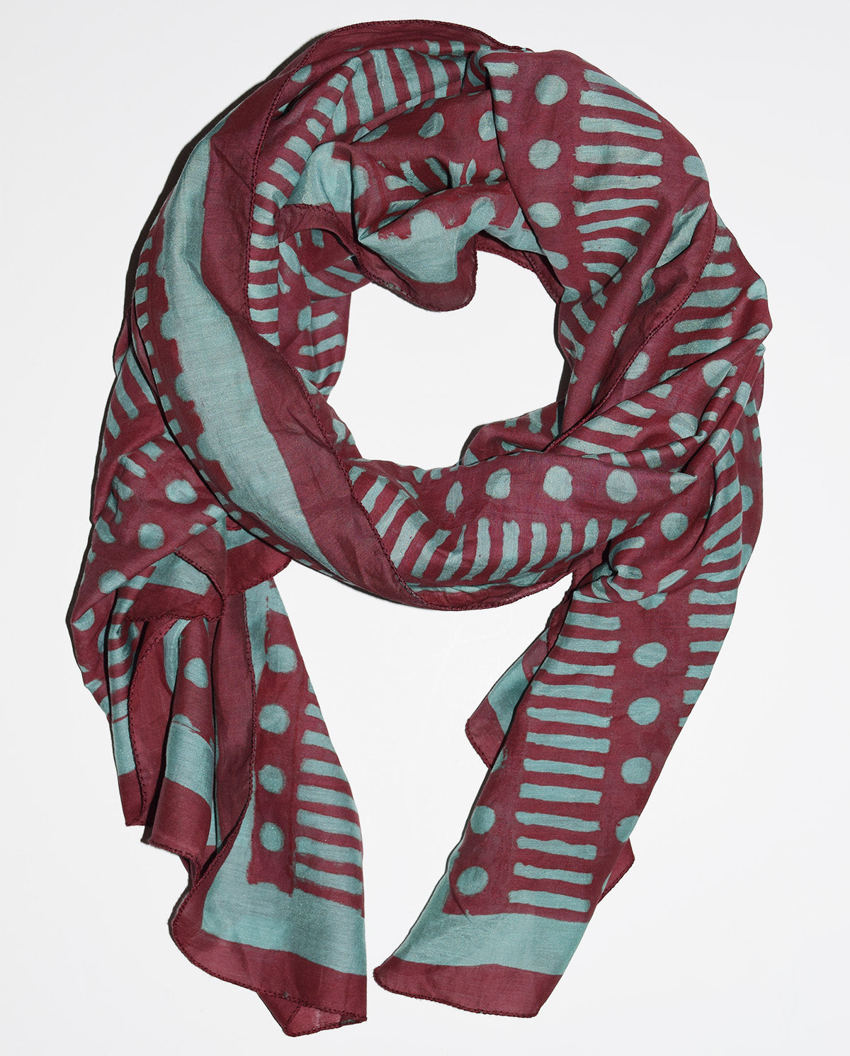 Cotton Silk Scarf | Dot Dash Henna