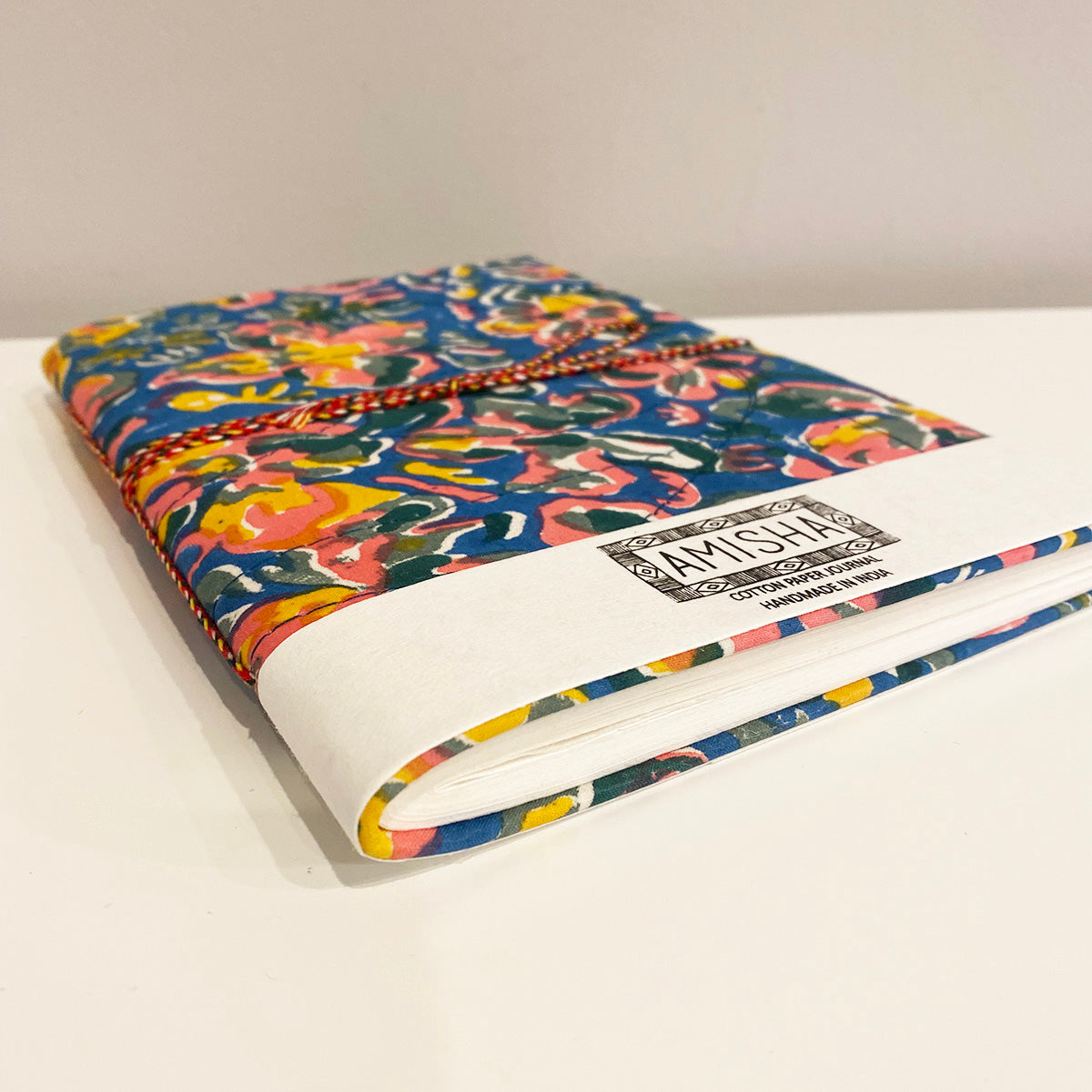 Handmade Paper Grande Journal | Blue Abstract