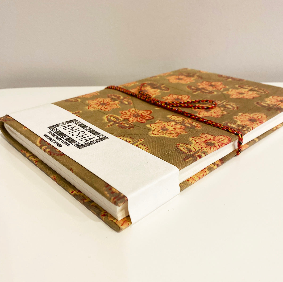 Handmade Paper Grande Journal | Olive