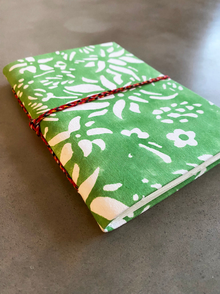 Handmade Paper Medium Journal | Flora Green