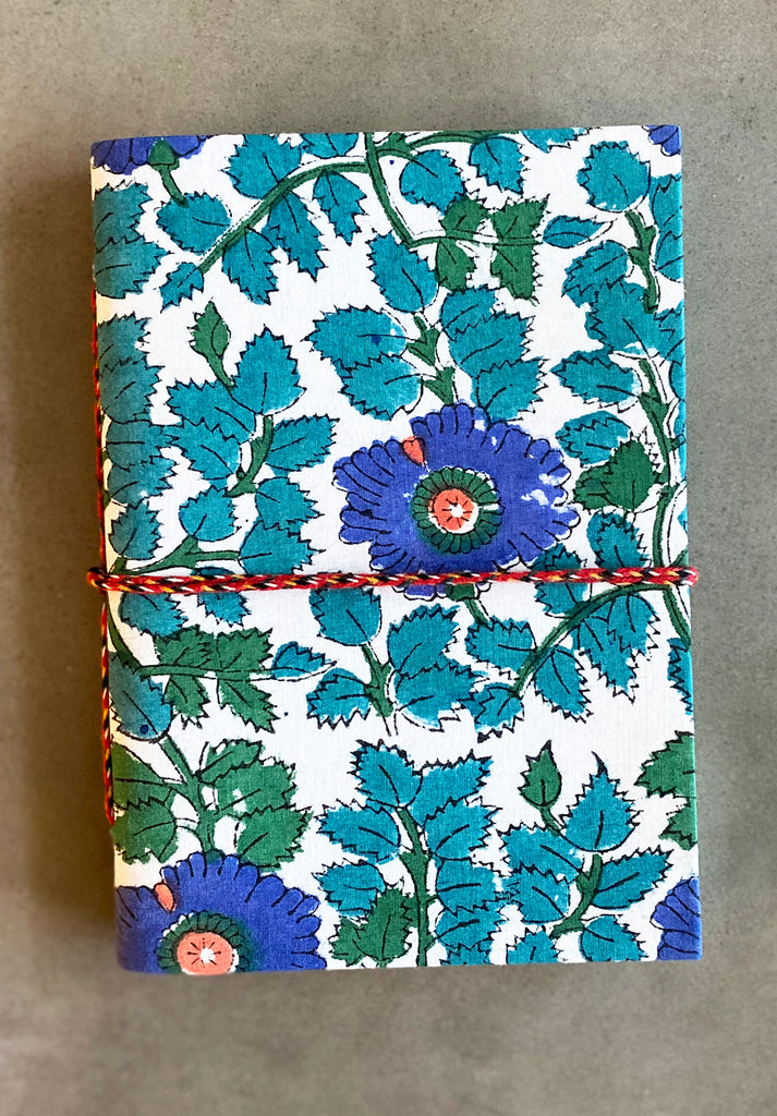 Handmade Paper Medium Journal | Flower Garden