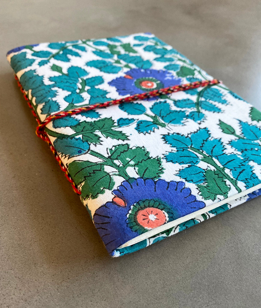 Handmade Paper Medium Journal | Flower Garden