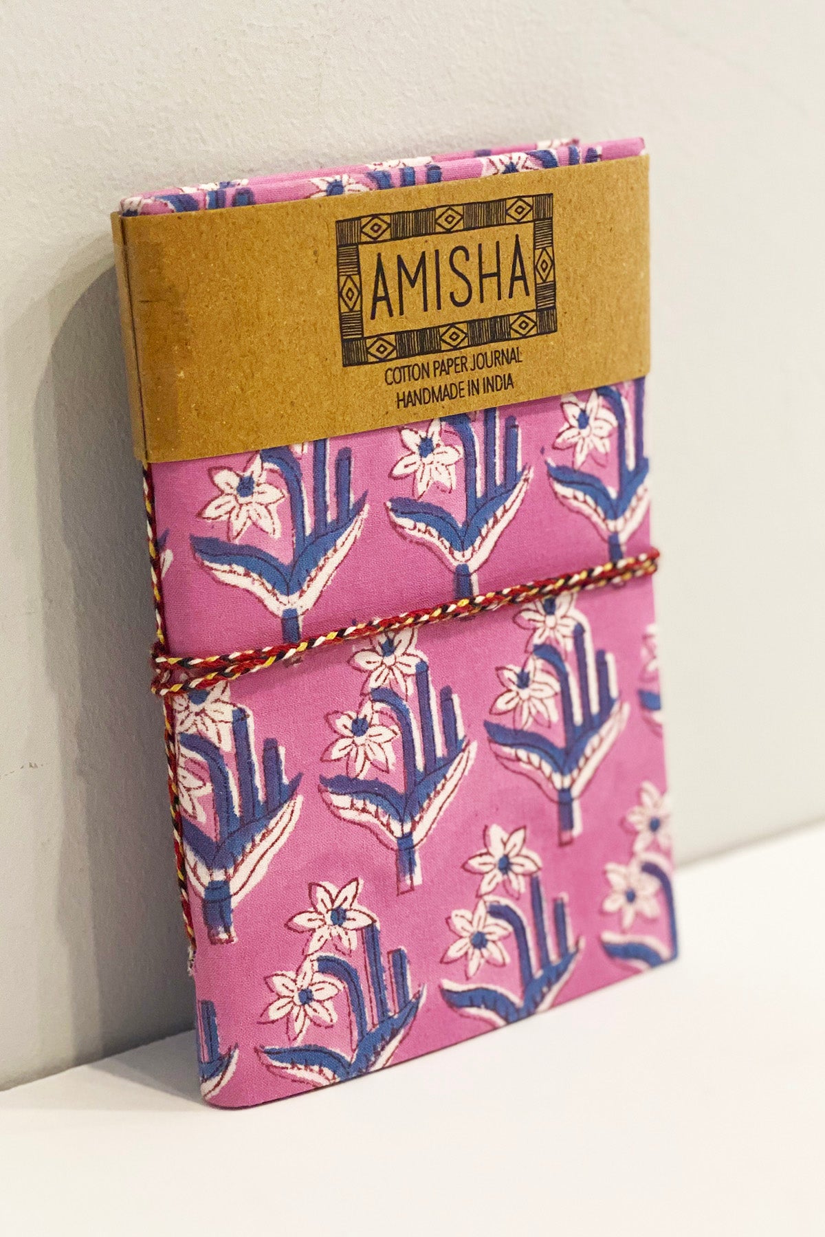 Handmade Paper Small Journal | Pink