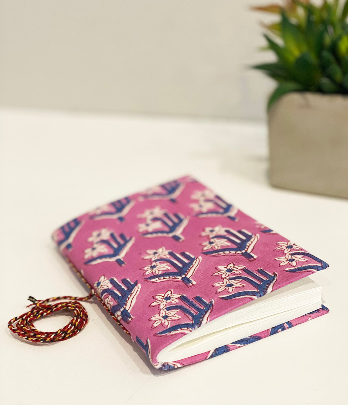 Handmade Paper Small Journal | Pink