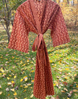 Kerala Long Robe | Vines Rust