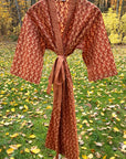 Kerala Long Robe | Vines Rust