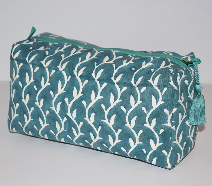 Large Canvas Waterproof Toiletry Bag | Vines Forest