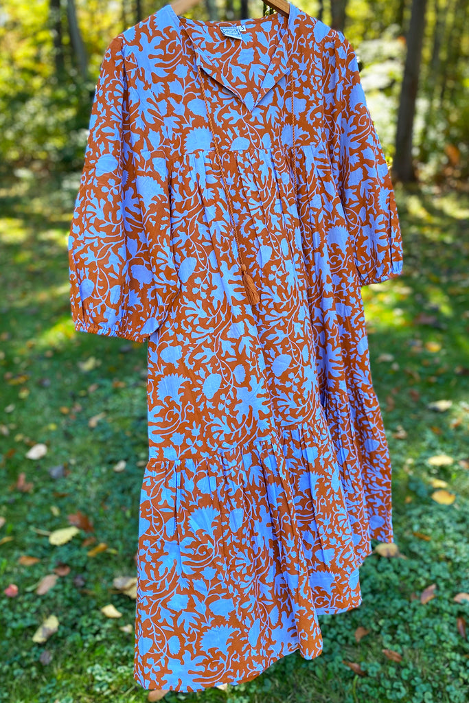 Meadow Dress | Shadow Floral Orange