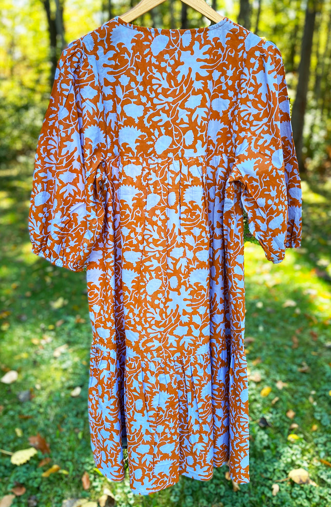 Meadow Dress | Shadow Floral Orange