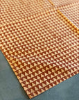 Set of 4 Cotton Napkins | Mixed Prints - Rust