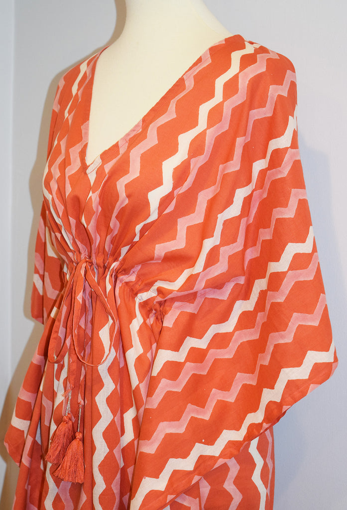 Amisha Short Kaftan | Geri Coral