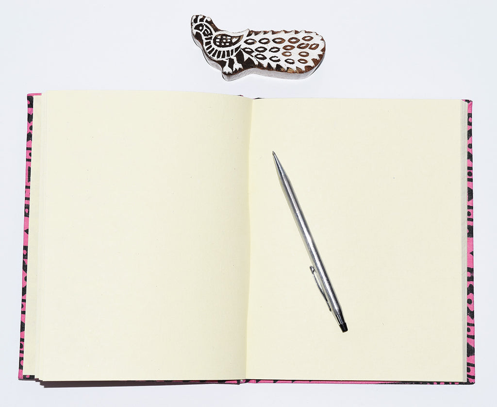 Handmade Paper Hardcover Journal | Shela Fuchsia