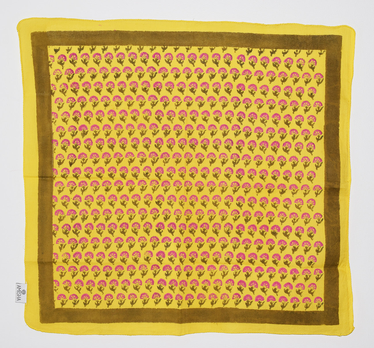 Cotton Bandana | Palace Floral Yellow