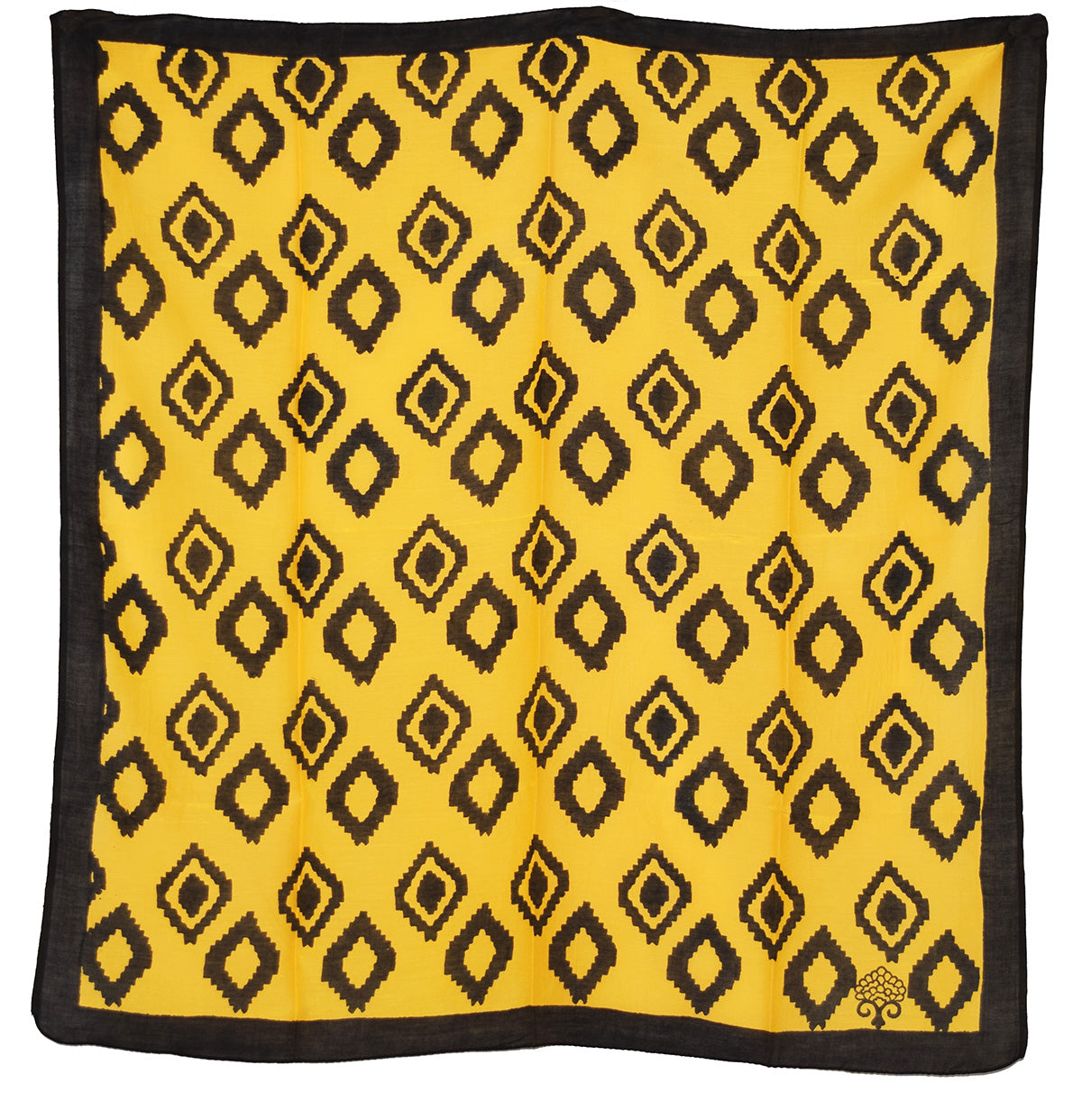 Cotton Silk Square Scarf | Bali Primrose