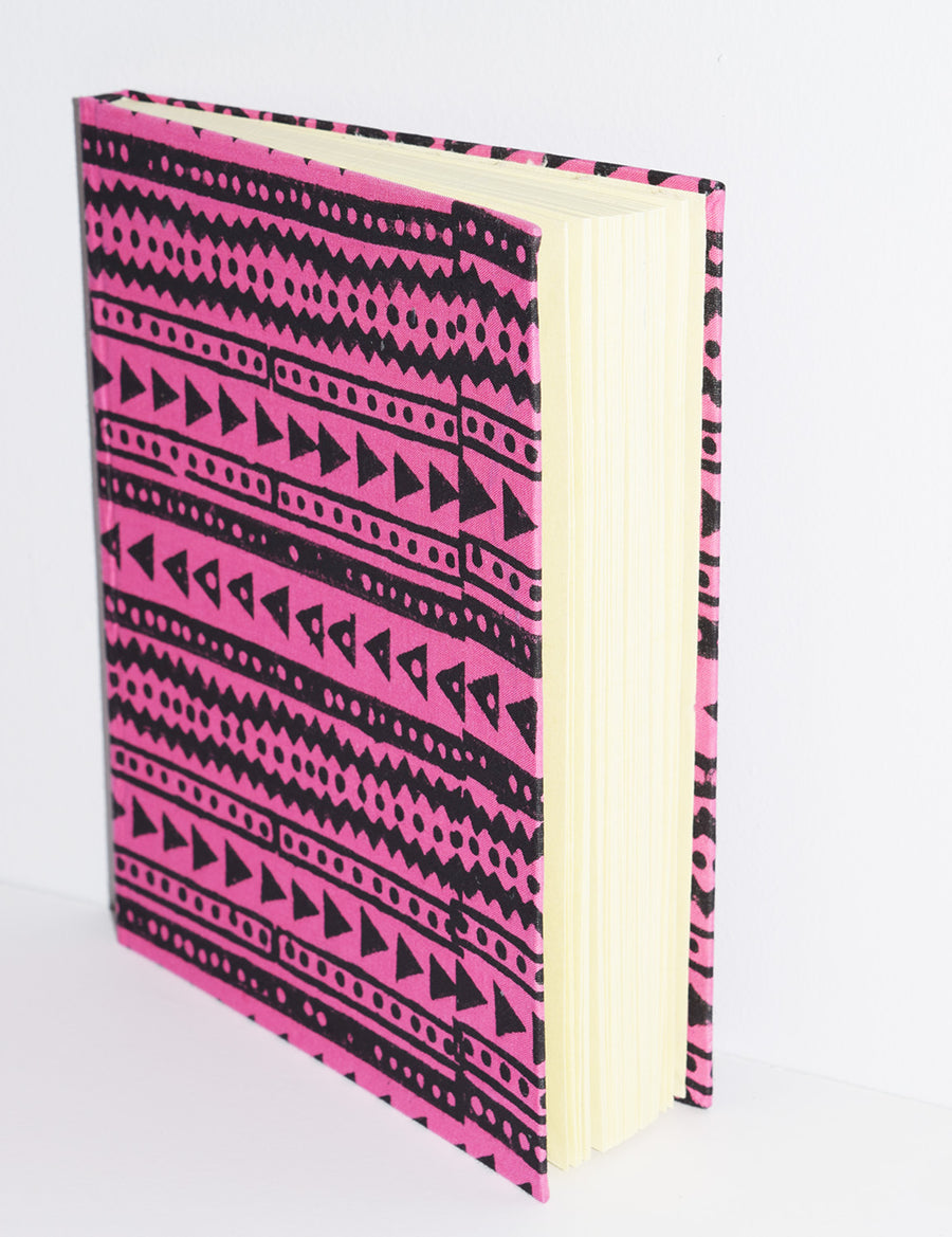 Handmade Paper Hardcover Journal | Shela Fuchsia