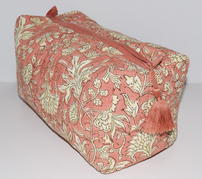 Large Waterproof Toiletry Bag | Garden Blush