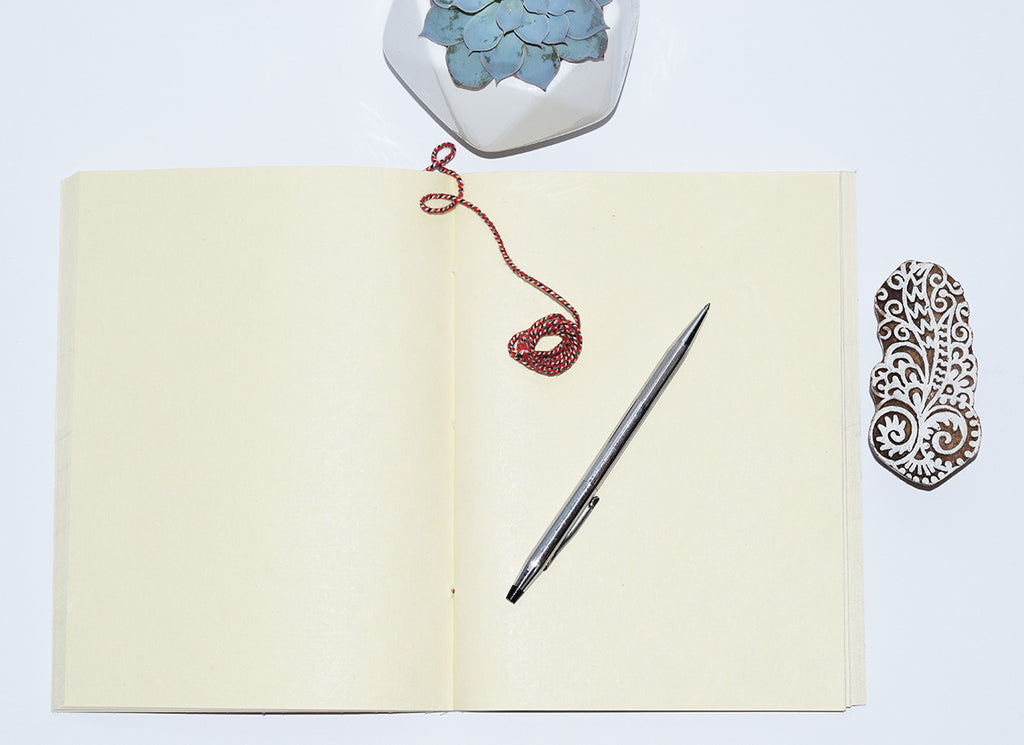 Handmade Paper Softcover Journal | Kuta Ikat Fuchsia