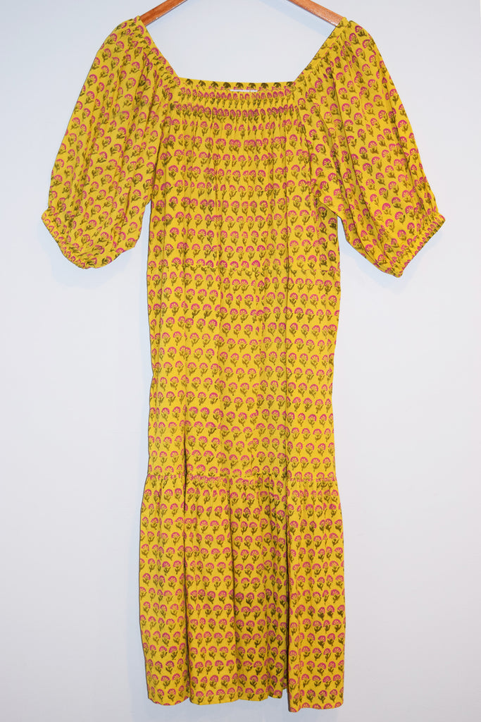 Vineyard Dress | Palace Floral Yellow